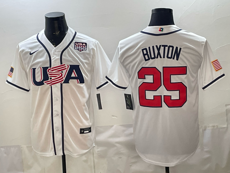 Men 2026 World cup white MLB Nike jersey 0073